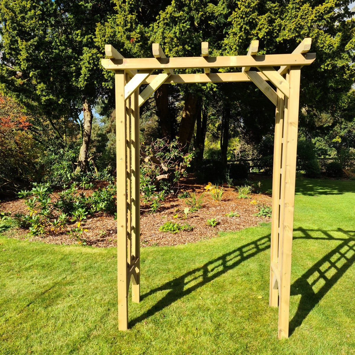 Rose 3ft Chunky Wooden Garden Arch - Churnet Valley