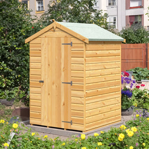 Shire 4x4 Shetland Shiplap Apex Flatpack Garden Shed