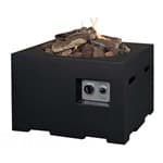 Happy Cocooning Small Square Black Cocoon Style Gas Fire Bowl