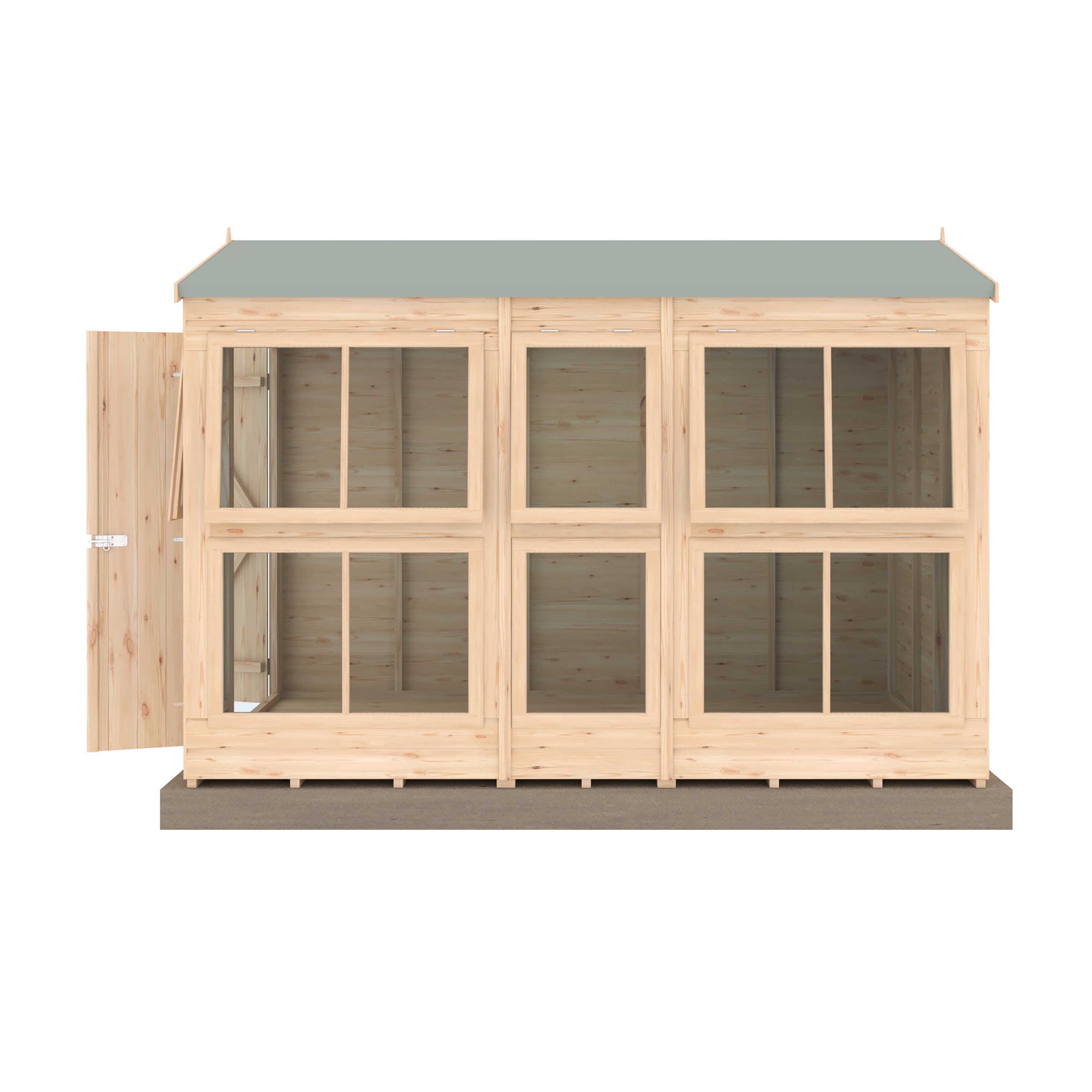 Shire 6x10 Sun Hut Garden Potting Shed with Double Doors