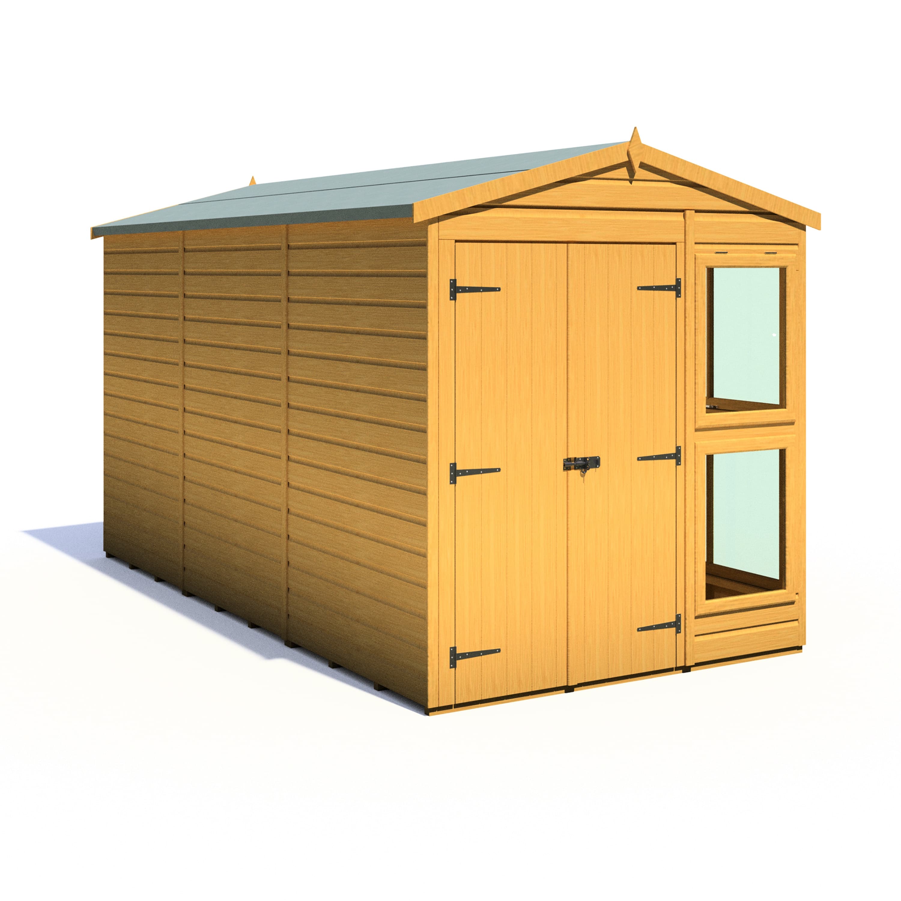 Shire 6x12 Sun Hut Garden Potting Shed with Double Doors