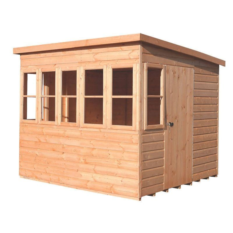 Shire 6x6 Sun Pent Shiplap Potting Shed