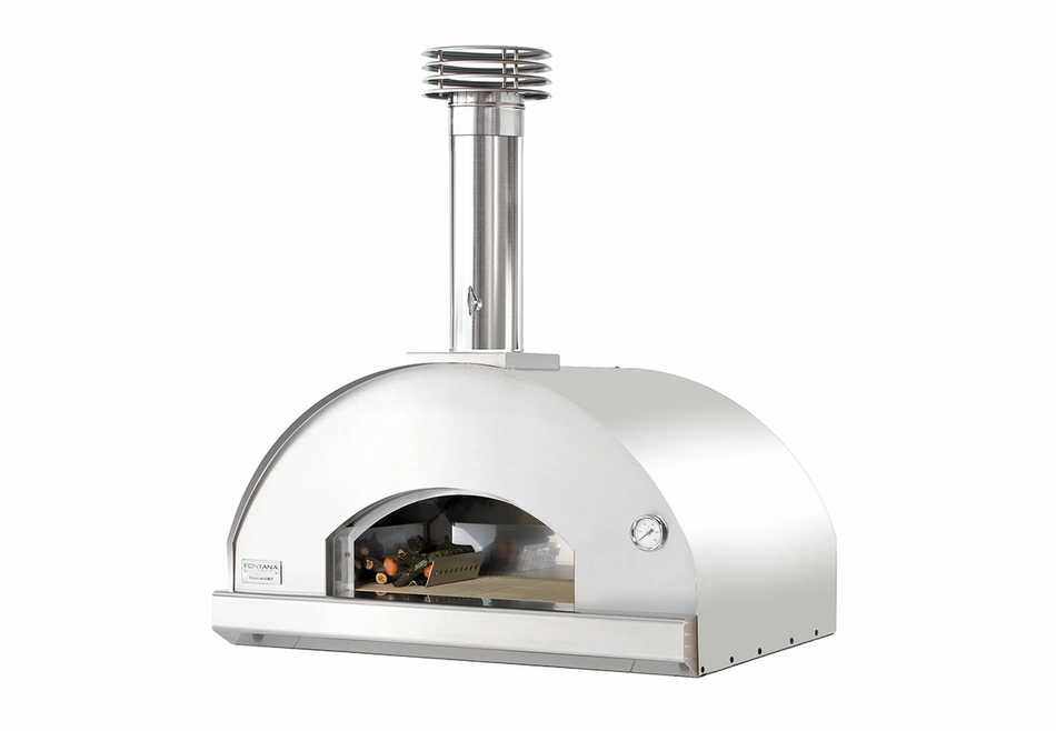Fontana Mangiafuoco Build In Wood Fired Pizza Oven - Stainless Steel