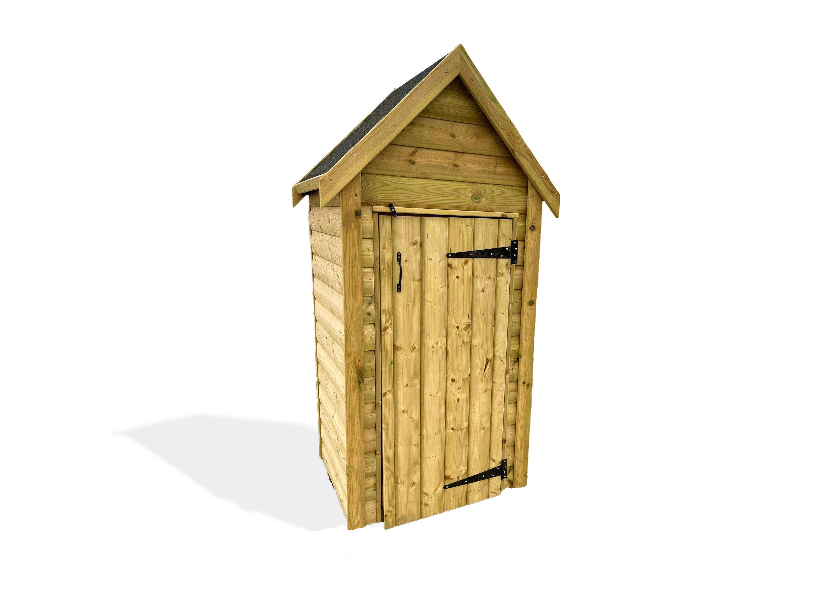 Tall Wooden Garden Store For Tools, Equipment And Logs
