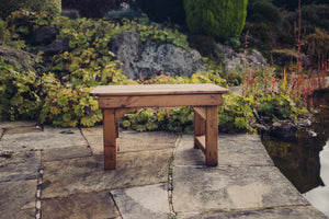 Valley Chunky Wooden Garden Coffee Table - Churnet Valley