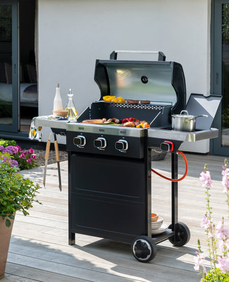 Norfolk Grills VISTA 300 Gas BBQ - 3 Burners with Side Burner