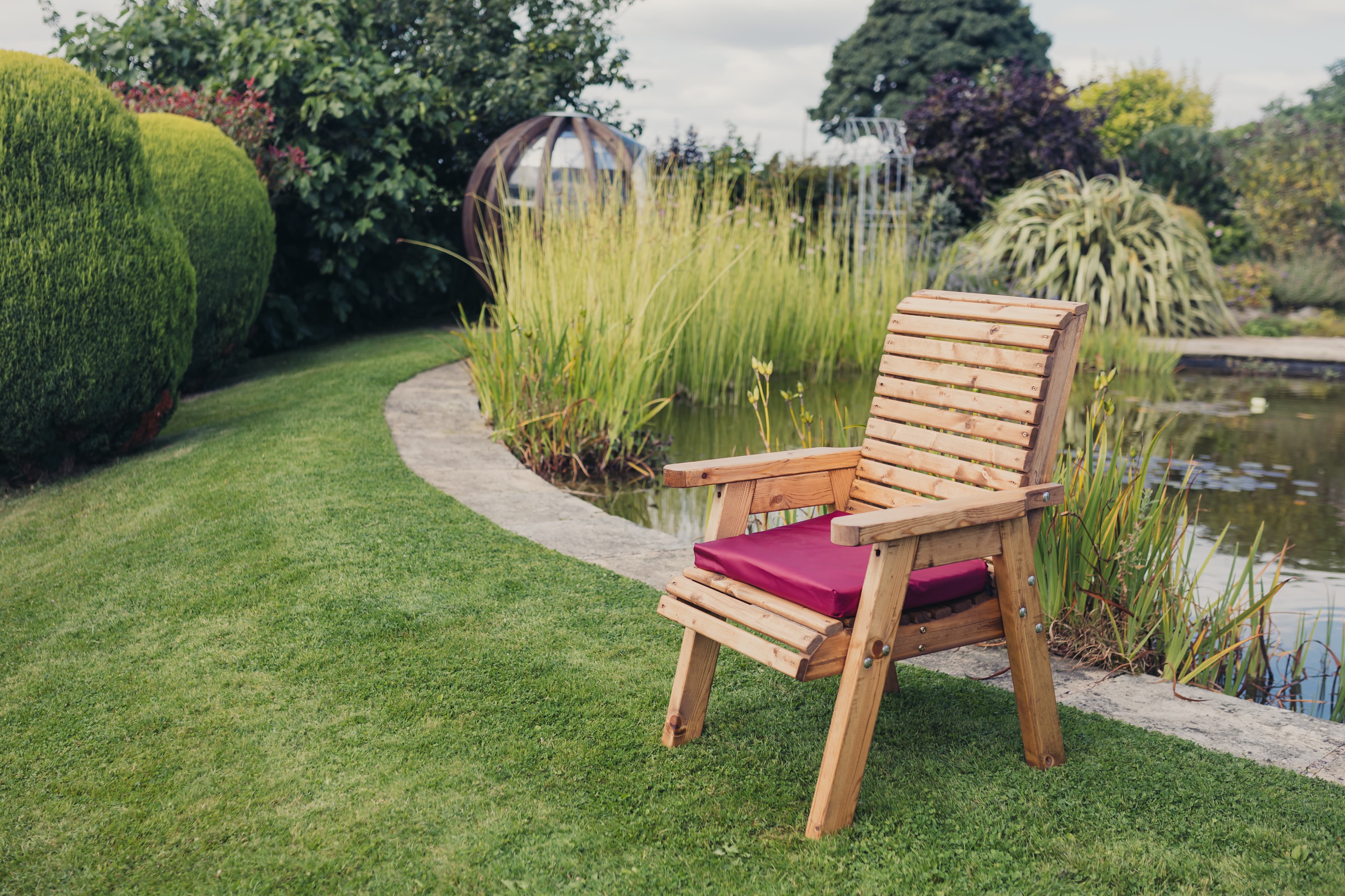 Valley Chunky Wooden Garden Chair - Churnet Valley