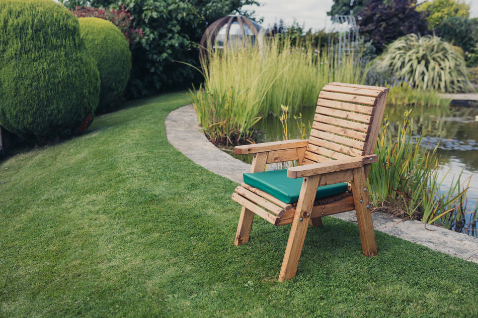 Valley Chunky Wooden Garden Chair - Churnet Valley