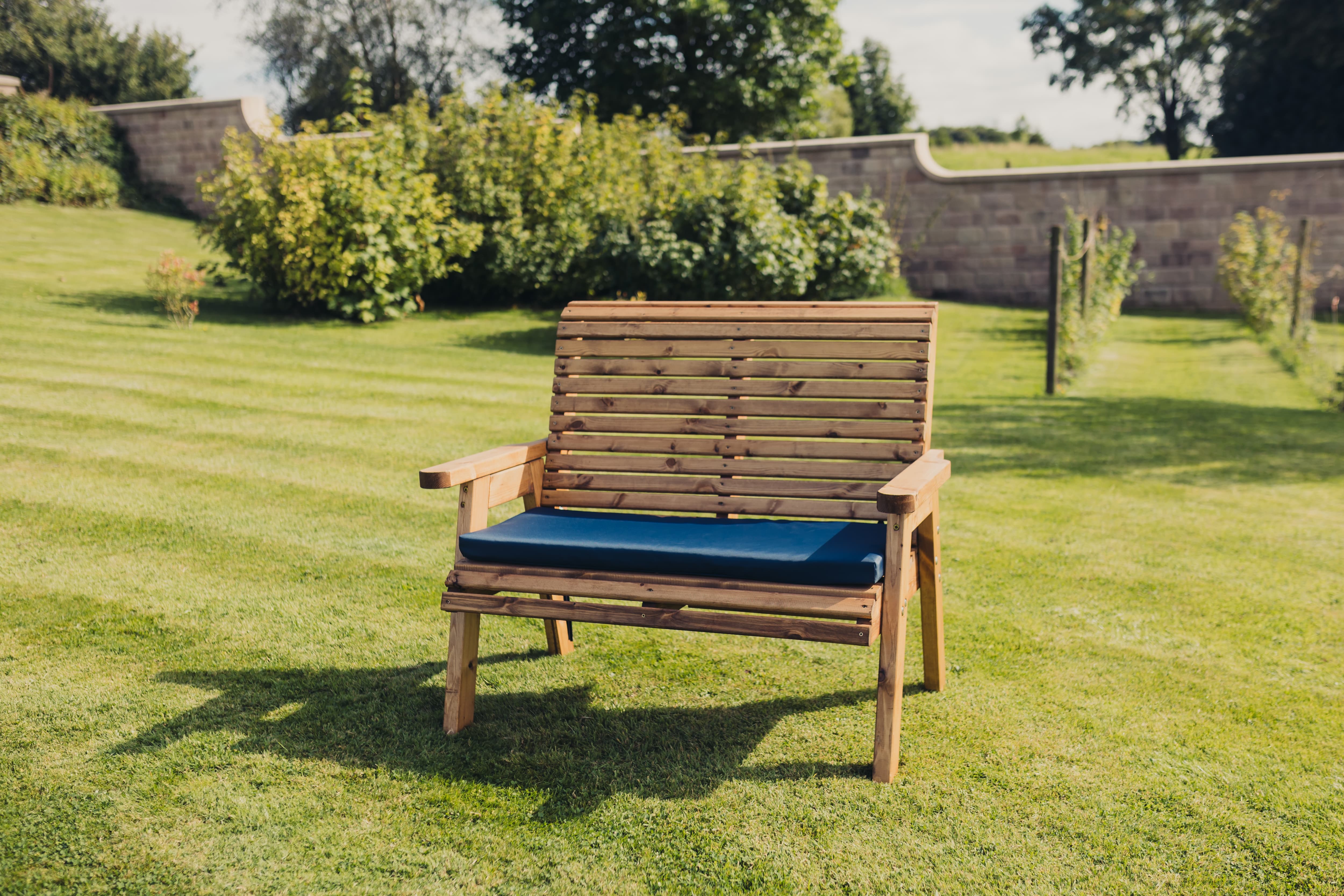 Valley 2 Seater Chunky Wooden Garden Bench - Churnet Valley