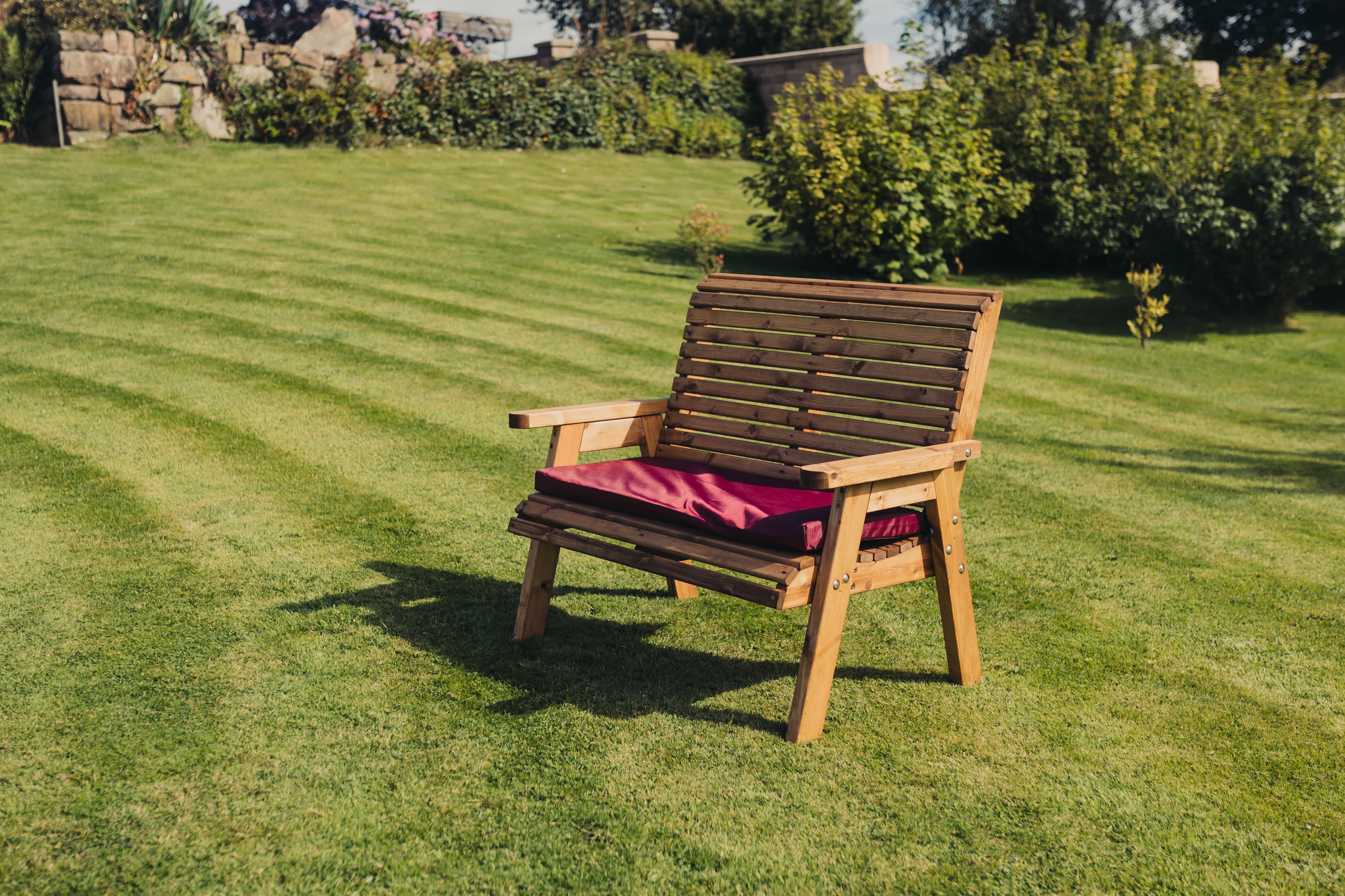 Valley 2 Seater Chunky Wooden Garden Bench - Churnet Valley