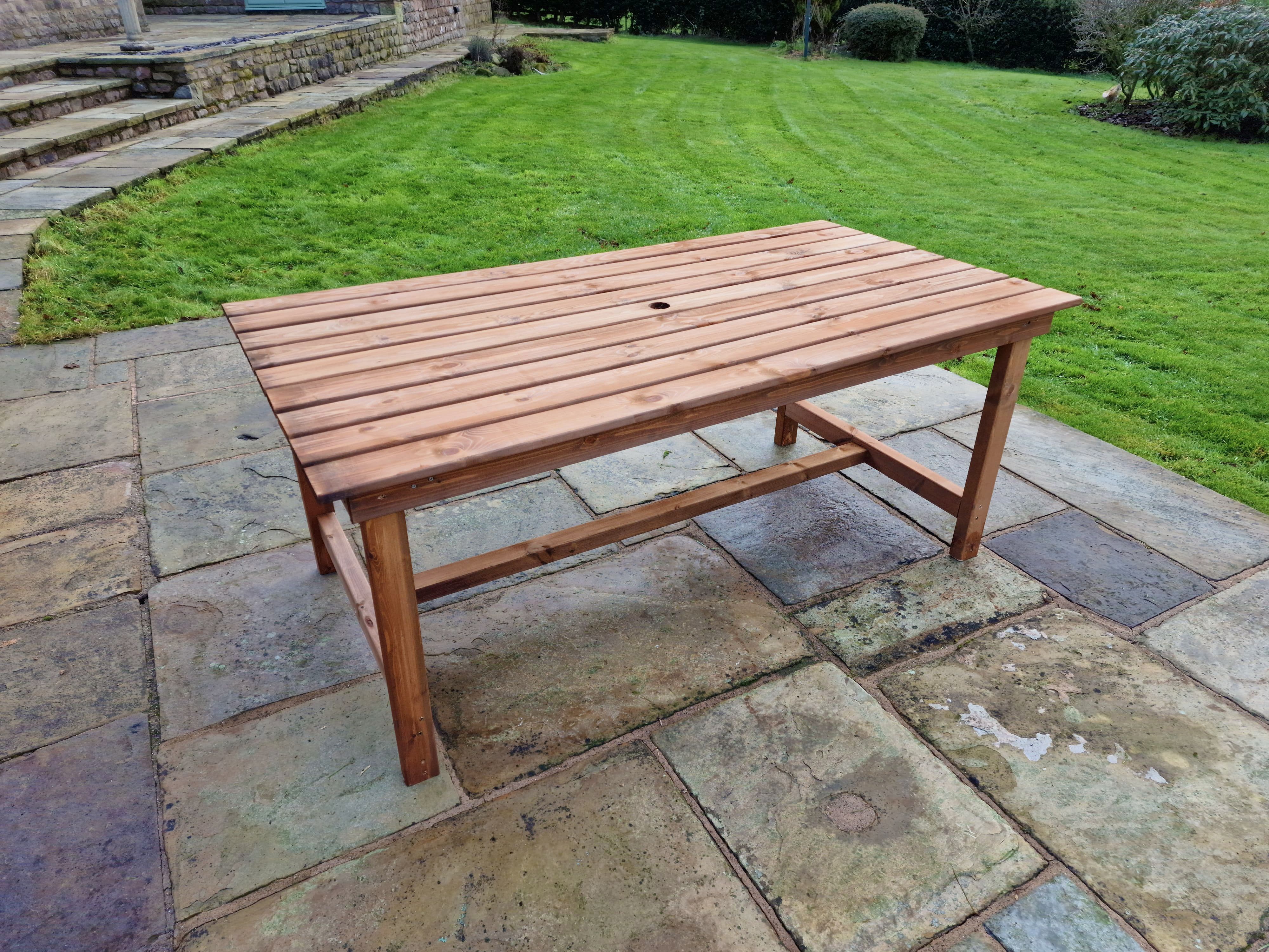 Valley 180cm Chunky Wooden Outdoor Dining Table - Churnet Valley