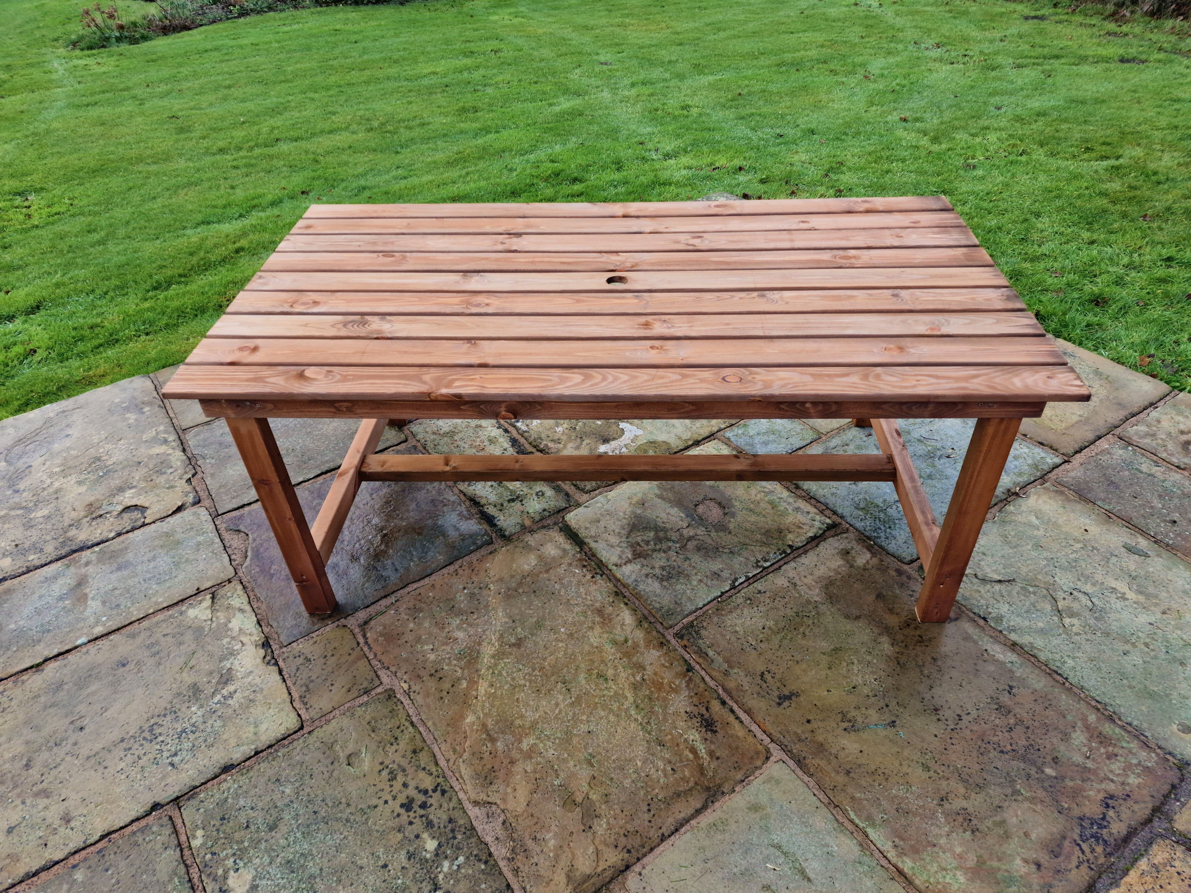 Valley 180cm Chunky Wooden Outdoor Dining Table - Churnet Valley