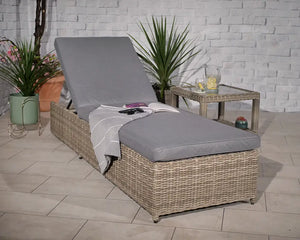 Wentworth Rattan Deluxe Sunlounger