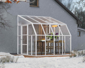 Rion 8ft x 8ft Sun Room & Patio Cover in White - Canopia by Palram