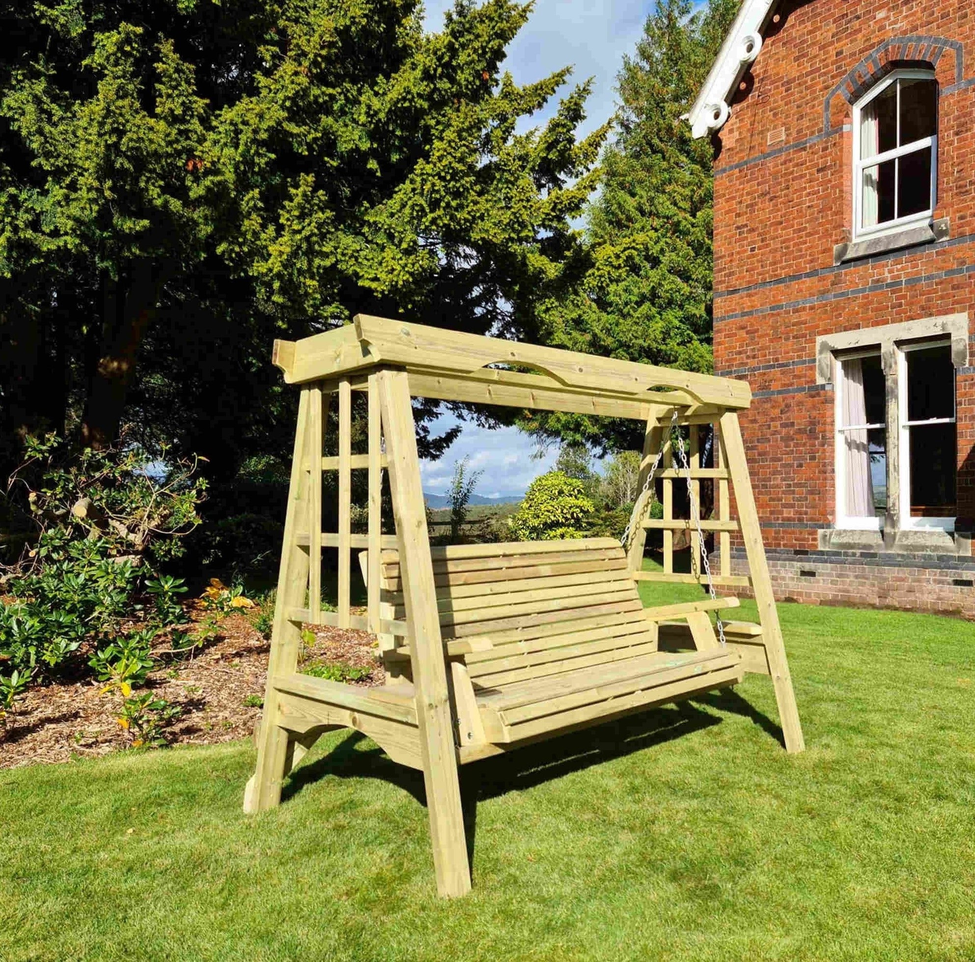 Churnet Valley Cottage Three-Seater Garden Swing Seat