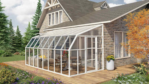 Rion 8ft x 16ft Sun Room & Patio Cover in White - Canopia by Palram