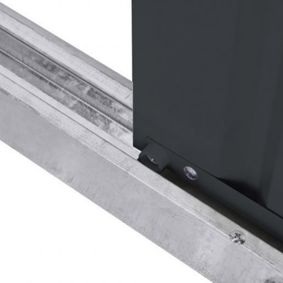 Globel 5x3ft Pent Metal Garden Shed - Anthracite Grey