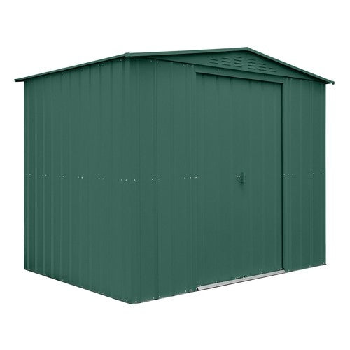 Globel 8x6ft Apex Metal Garden Shed - Green