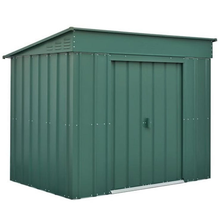 Globel 6x4ft Low Pent Small Metal Garden Shed