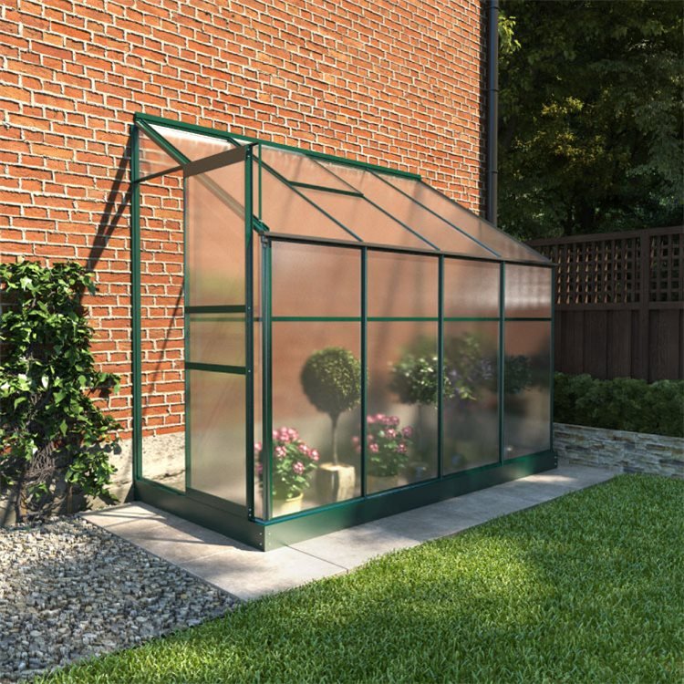 Polycarbonate Lean-To Greenhouse 4x8