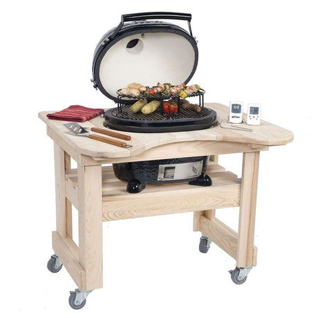 Primo Cypress Table for Kamado BBQ Grill