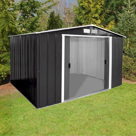 Sapphire 10x8 Metal Shed in Grey