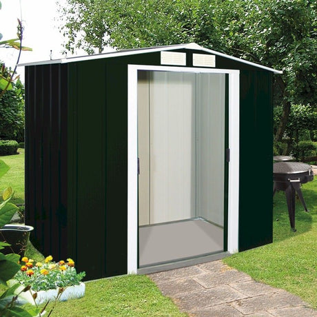 Sapphire 6x4 Metal Shed in Grey