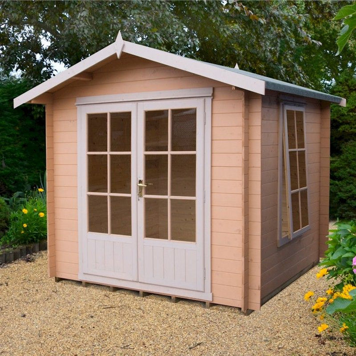 Shire 7x7 Barnsdale Log Cabin with Double Doors