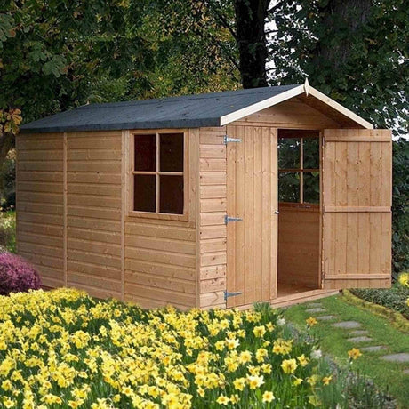 Shire Guernsey Pressure Treated Shiplap Apex Shed 7X10