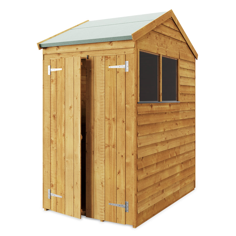 Store More Overlap Apex Shed