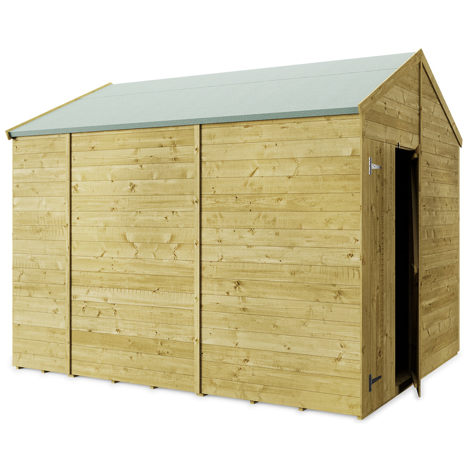 Store More 10x8 Tongue and Groove Apex Garden Shed with Double Doors (Windowless)