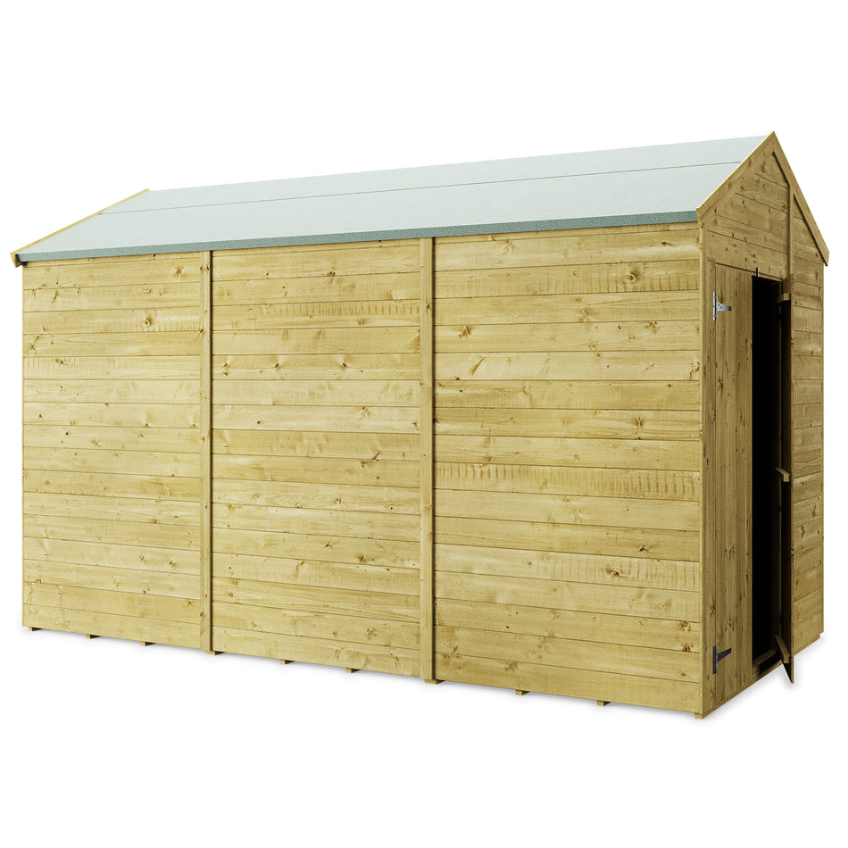 Store More 12x6 Tongue and Groove Apex Garden Shed with Double Doors (Windowless)