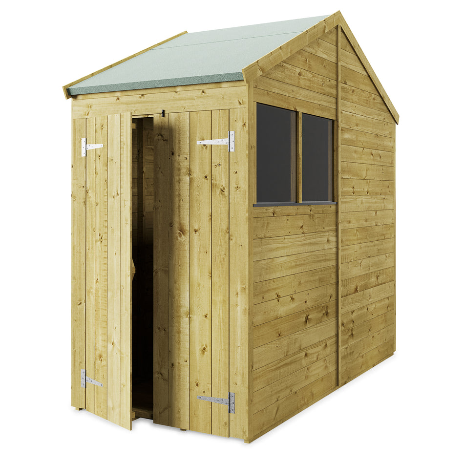 Store More 4x8 Small Tongue and Groove Apex Garden Shed with Door & Window