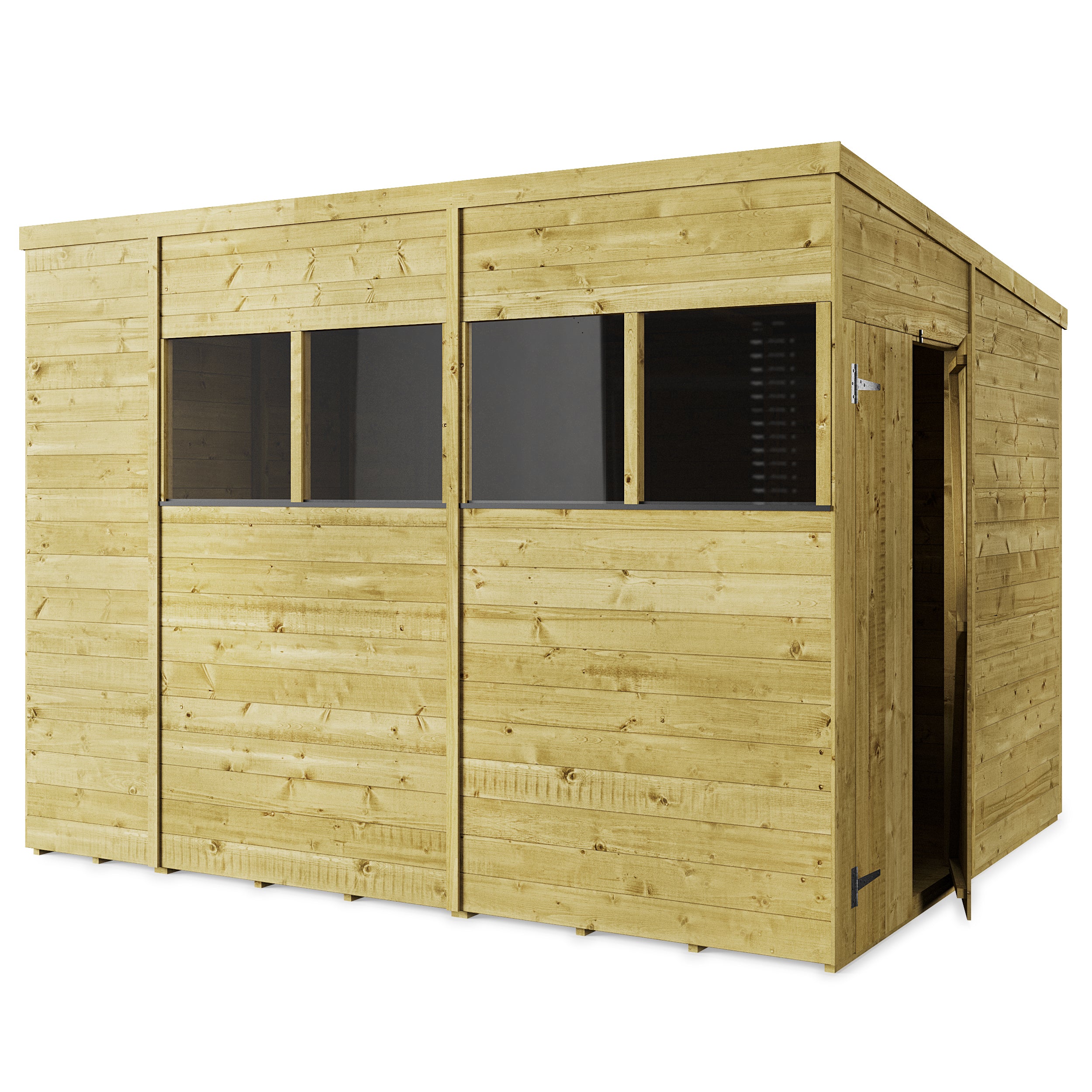 Store More Tongue and Groove Pent Shed - 10x8 Windowed