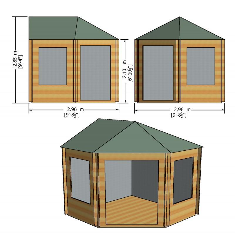 Shire Ardcastle 28mm Log Cabin 10x10