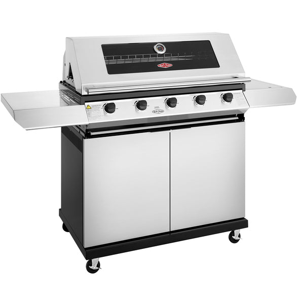 Beefeater 1200S 5 Burner Gas BBQ & Side Burner with Trolley