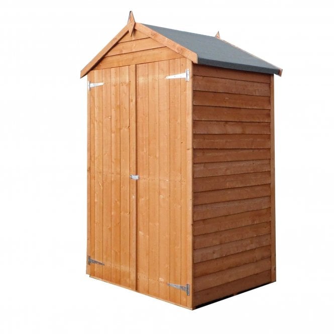 Shire 4x3 Pressure Treated Overlap Garden Shed with Double Door