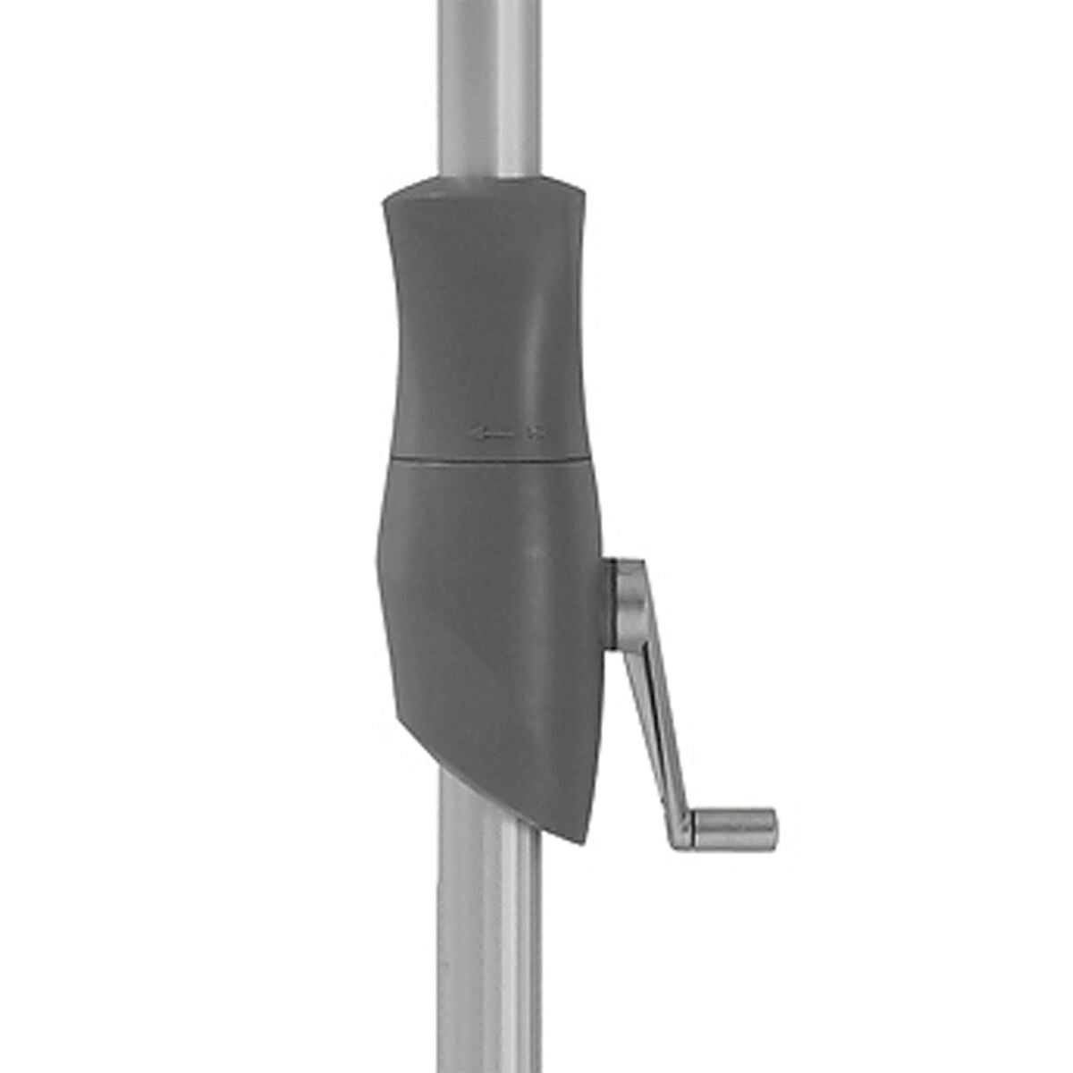 Glatz Alu Twist Parasol 3.3m Round Class 2 - Taupe/Ash 151