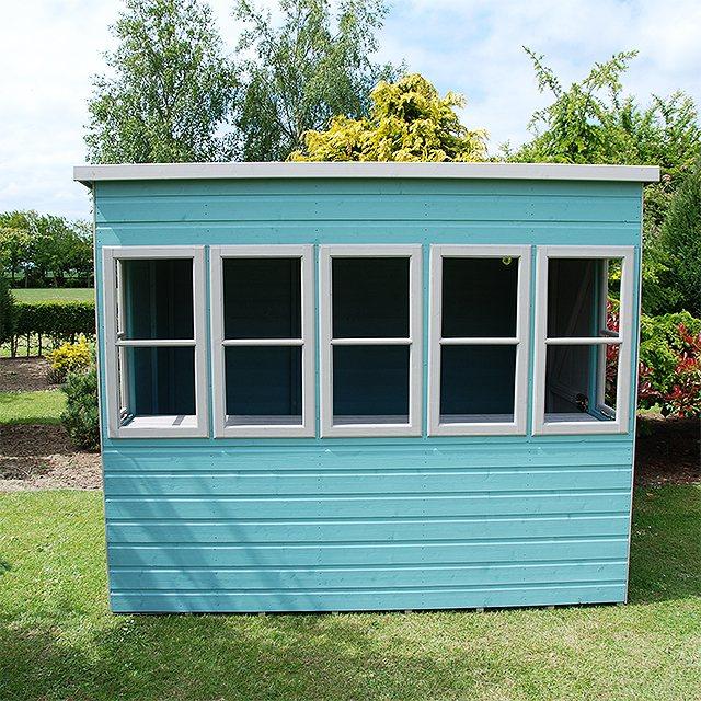 Shire 8x6 Sun Pent Shiplap Potting Shed