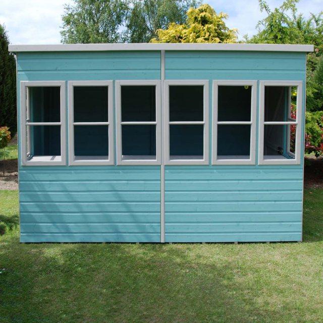 Shire 10x8 Sun Pent Shiplap Potting Shed