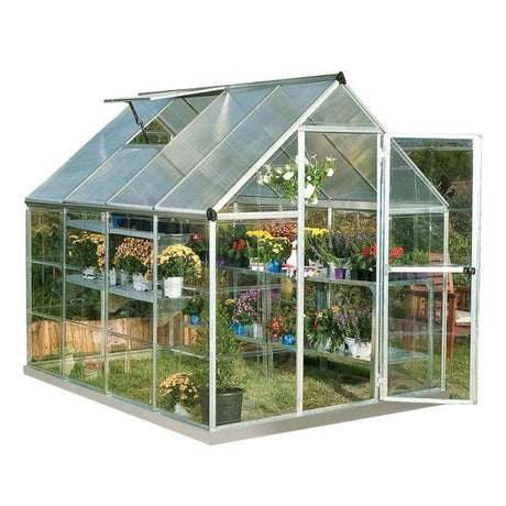 Canopia By Palram Hybrid 6x8 Silver Polycarbonate Greenhouse