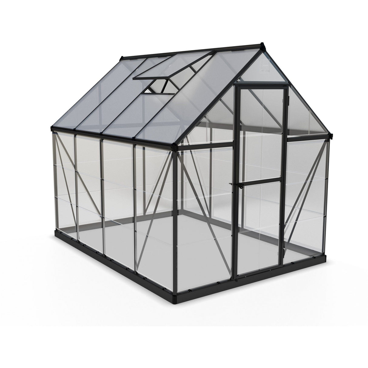 Canopia By Palram Hybrid 6x8 Grey Polycarbonate Greenhouse