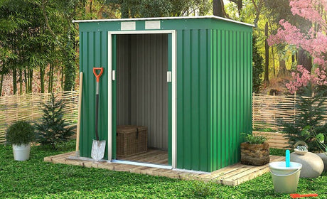 RoyalCraft Ascot Shed 1 – 7.0ft x 4.2ft – Green