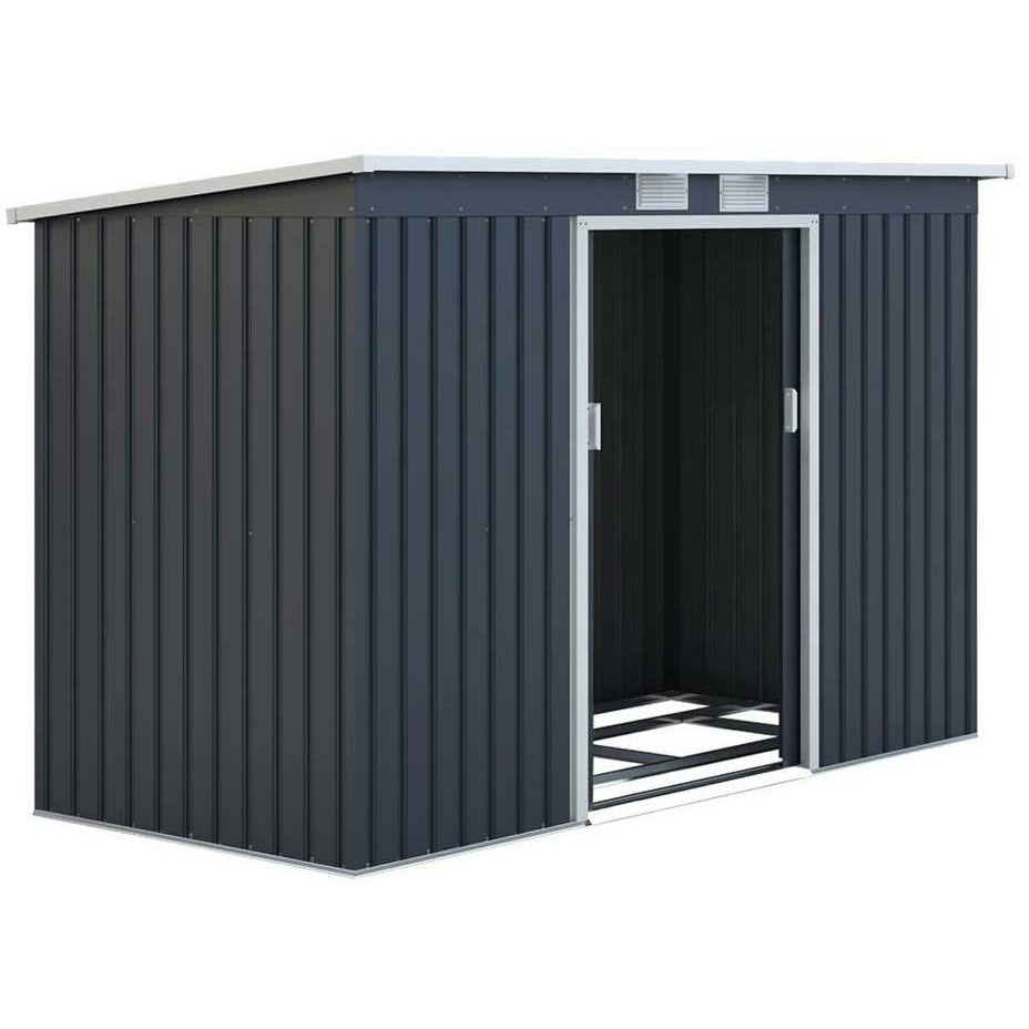 RoyalCraft Ascot Shed 2 – 9.1ft x 4.2ft – Grey