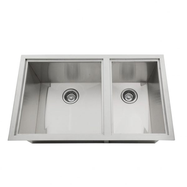 SunStone Outdoor Kitchen Water Double Sink with cover