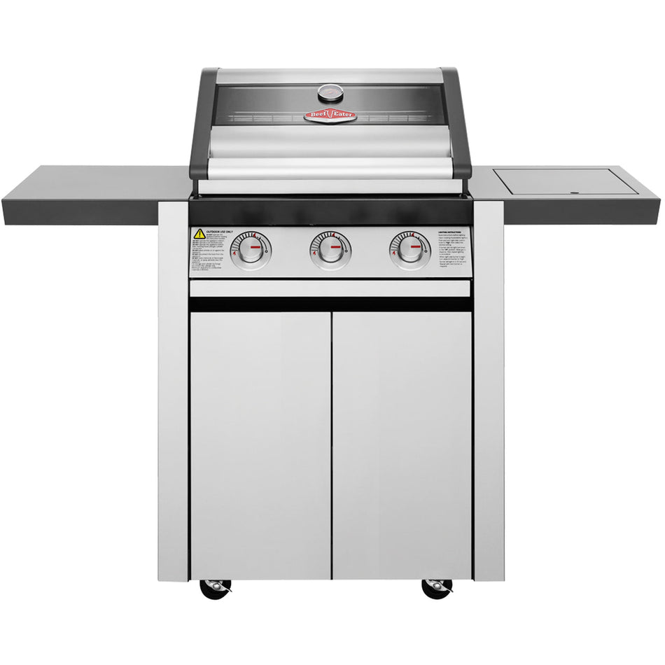Beefeater 1600S 3 Burner Gas BBQ & Side Burner with Trolley