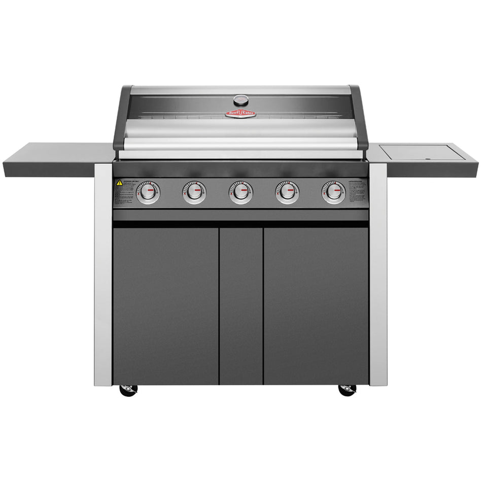 Beefeater 1600E 5 Burner Gas BBQ & Side Burner with Trolley
