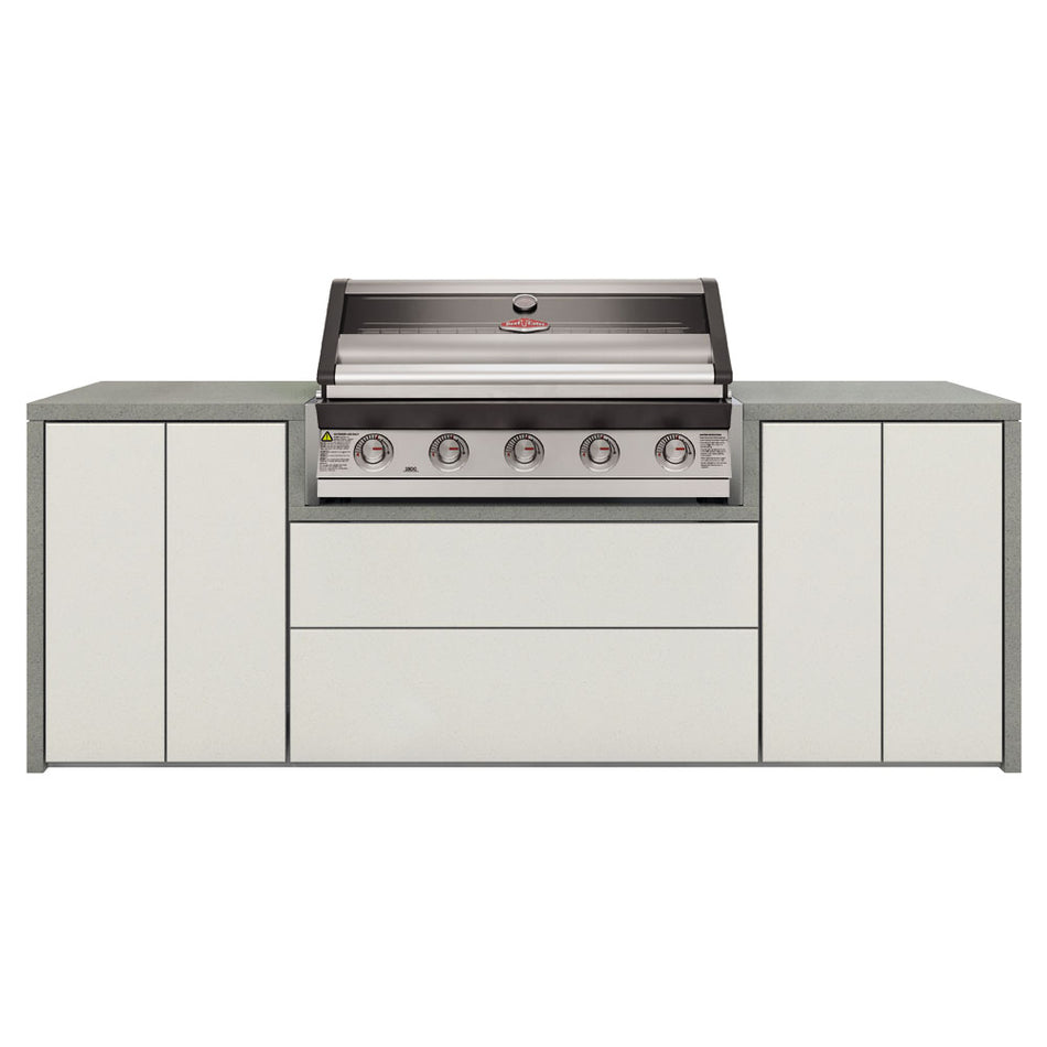BeefEater Harmony Outdoor Kitchen with 1600S 5 Burner Gas BBQ