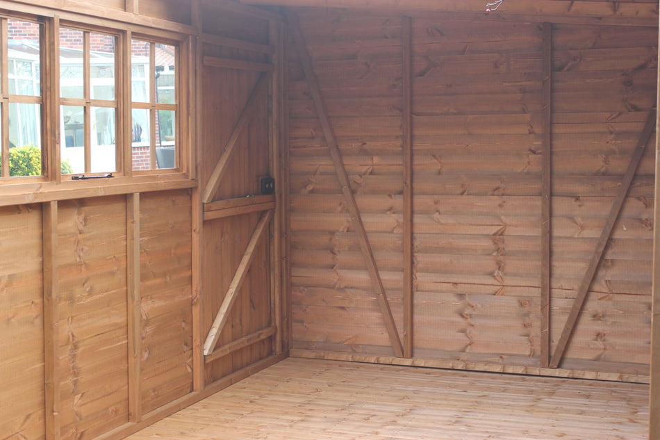 Shedlands Heavy Duty 8 x 8 ft Pent Garden Shed including assembly