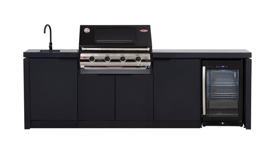 Beefeater Cabinex Standard 4 Burner Outdoor Kitchen With Fridge And Sink